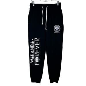 NEW - Marvel - Wakanda Forever Black Panther - Women's Black Sweatpants Size M